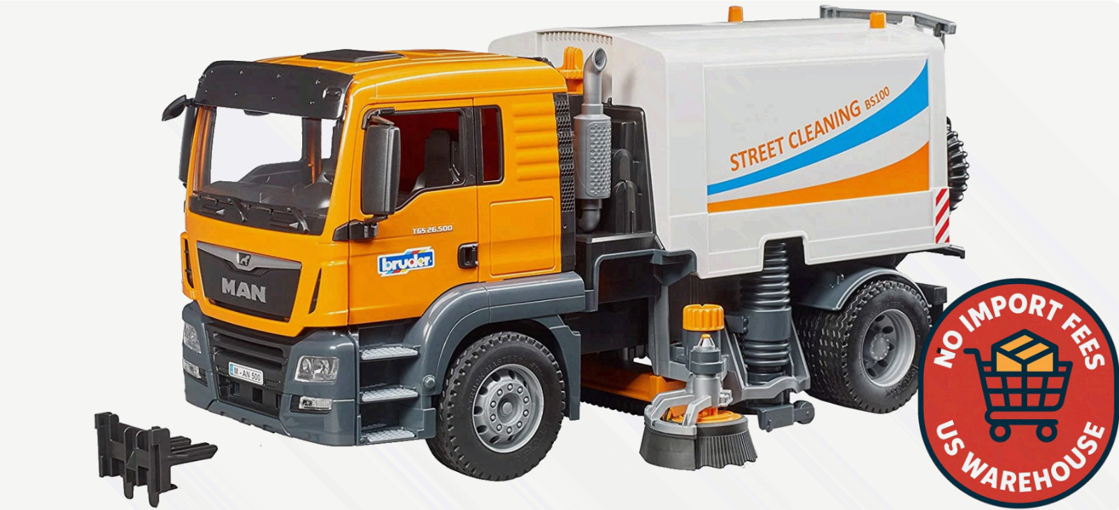BRUDER #03780 MAN TGS Street Sweeper NEW!