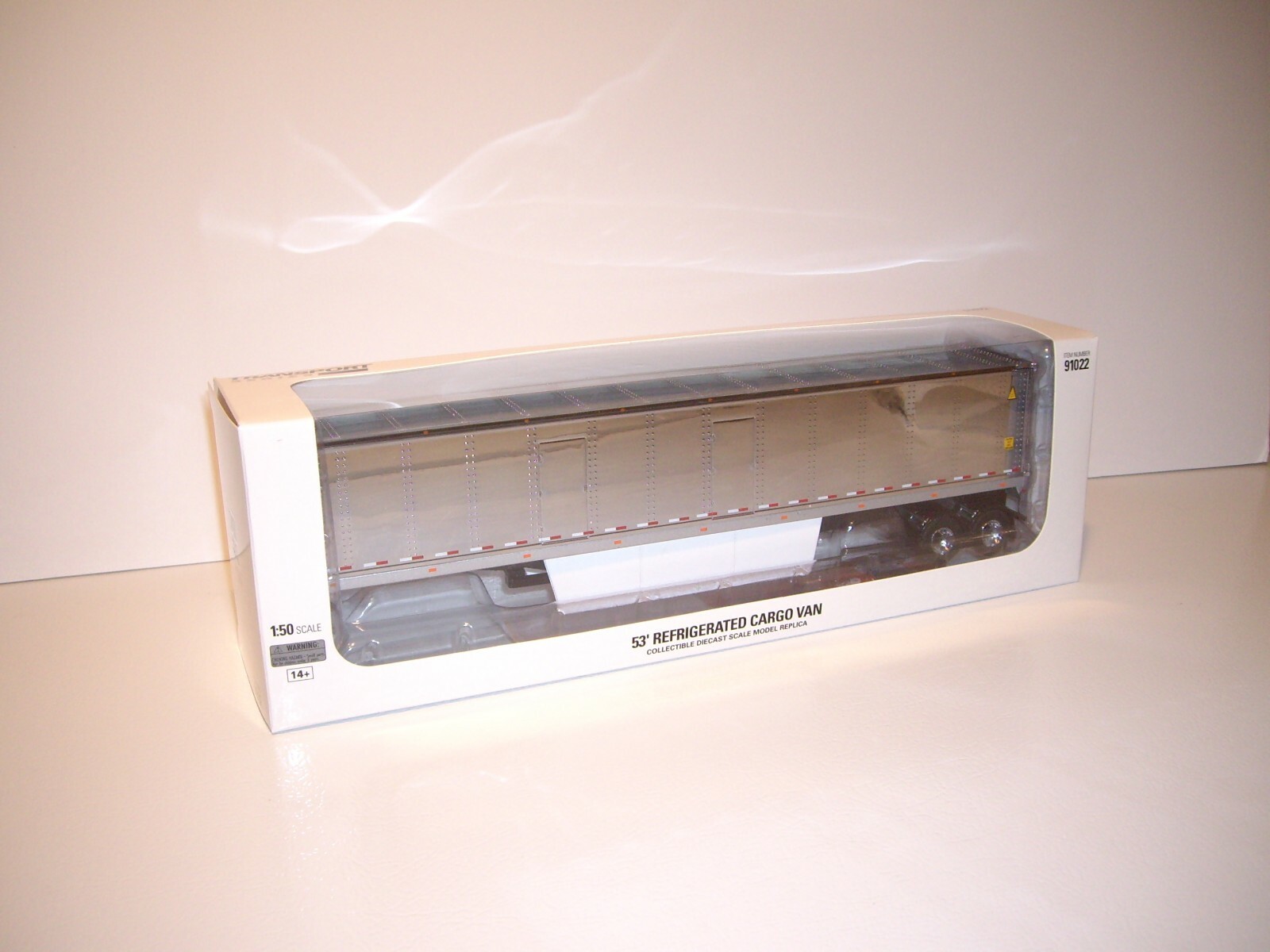 DIECAST MASTERS 1/50 CHROME TANDEM AXLE REEFER VAN SAME SCALE AS FIRST GEAR