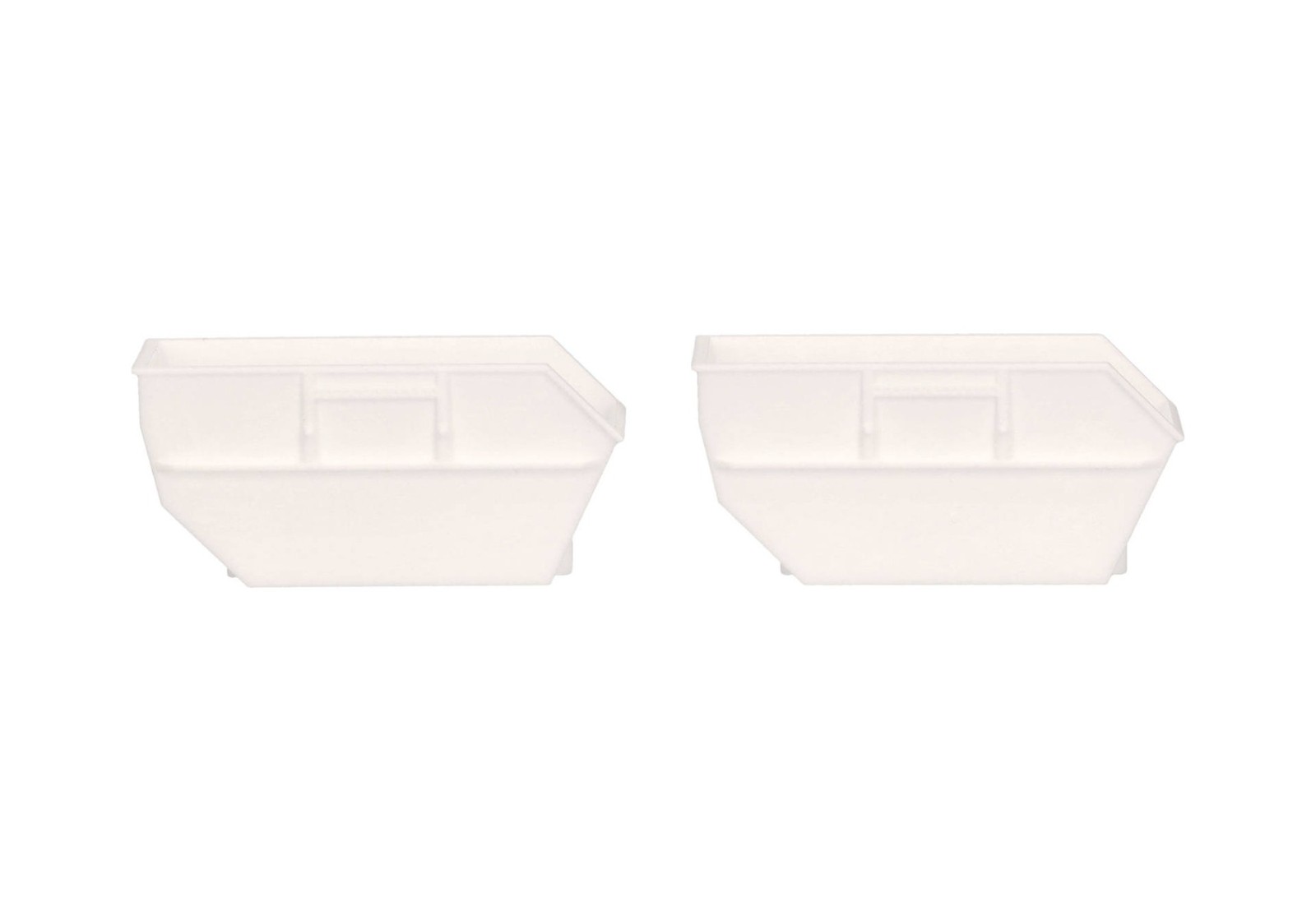 HERPA,2 Waste containers 15m3 White, 1/87, HER054607