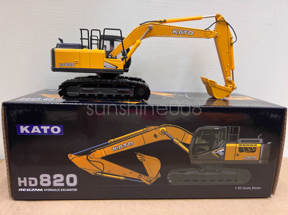For 1:50 KATO HD820-7 Excavator Construction Machine Equipment Diecast Model