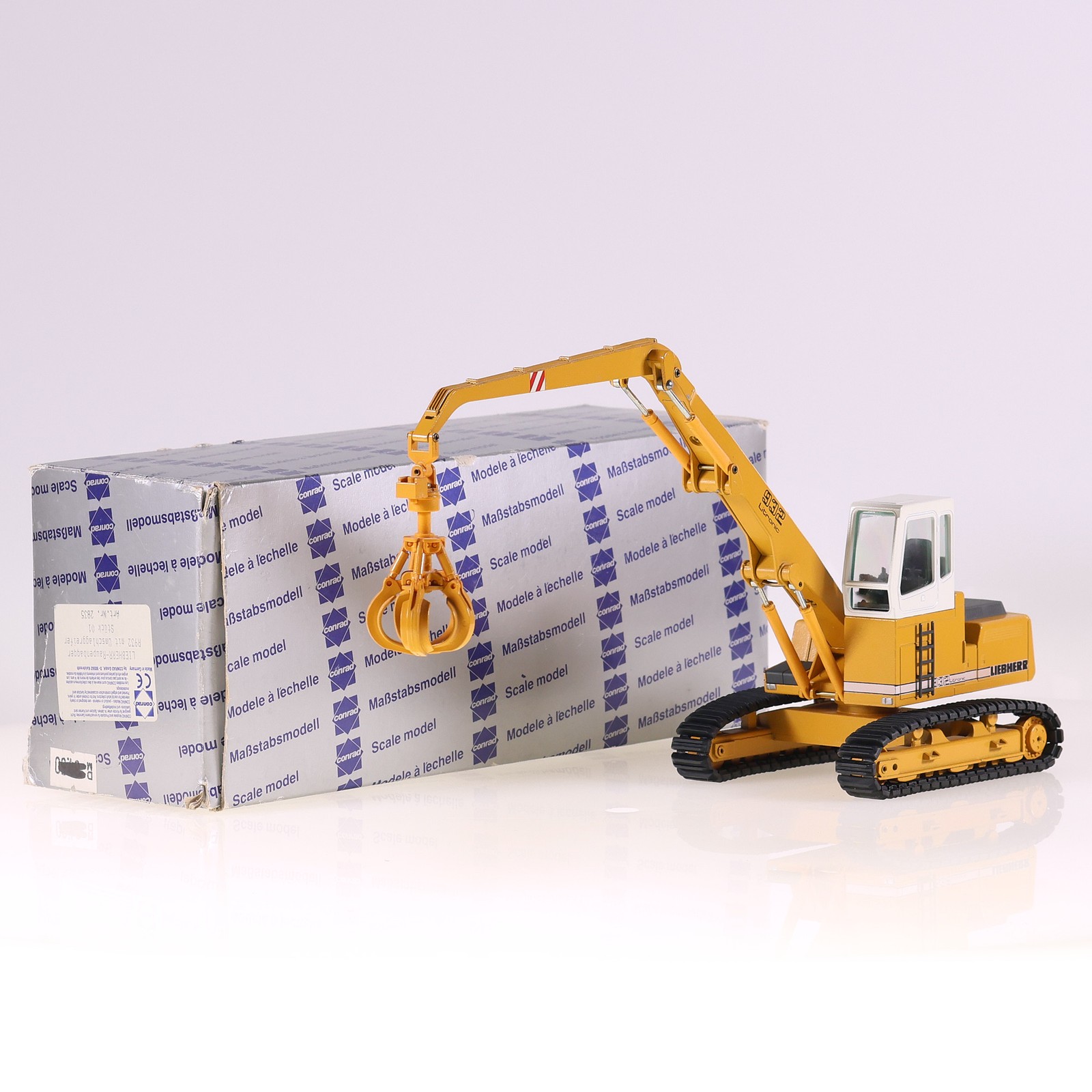 Conrad 932 Litronic Liebherr 2832 1/50 Yellow Metal Scale Model With Box