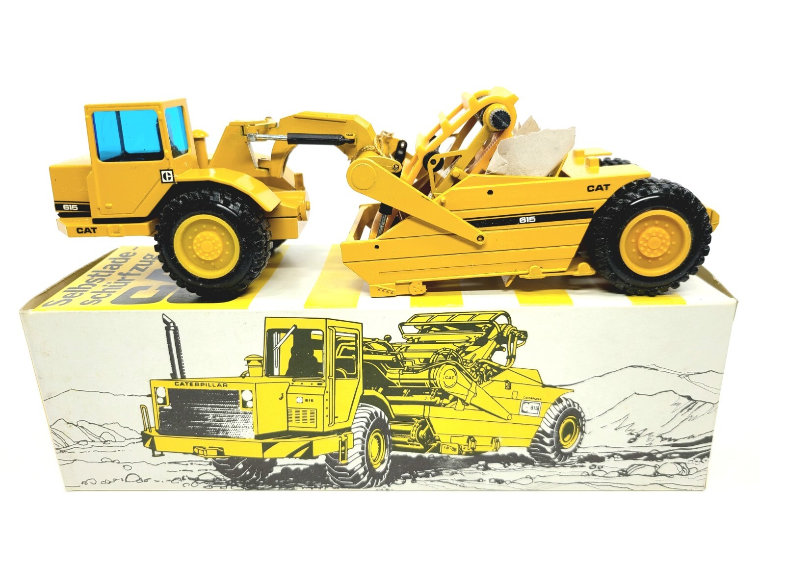 Caterpillar Cat 615 Elevating Scraper – NZG 1:50 Scale Diecast Model #260 New