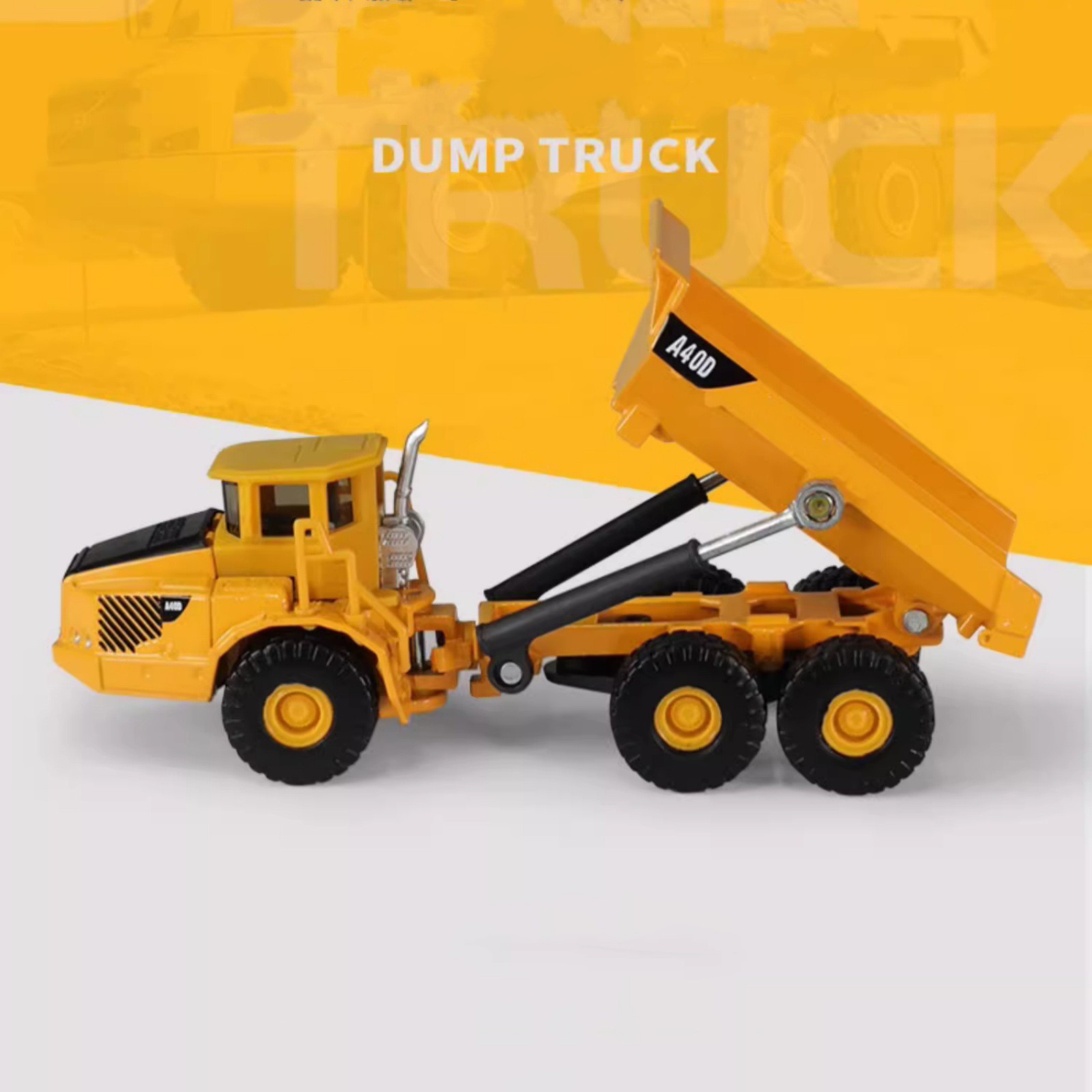 High Simulation 13.5cm Diecast Alloy 1/87 Mining Dumper Truck Vehicle Model