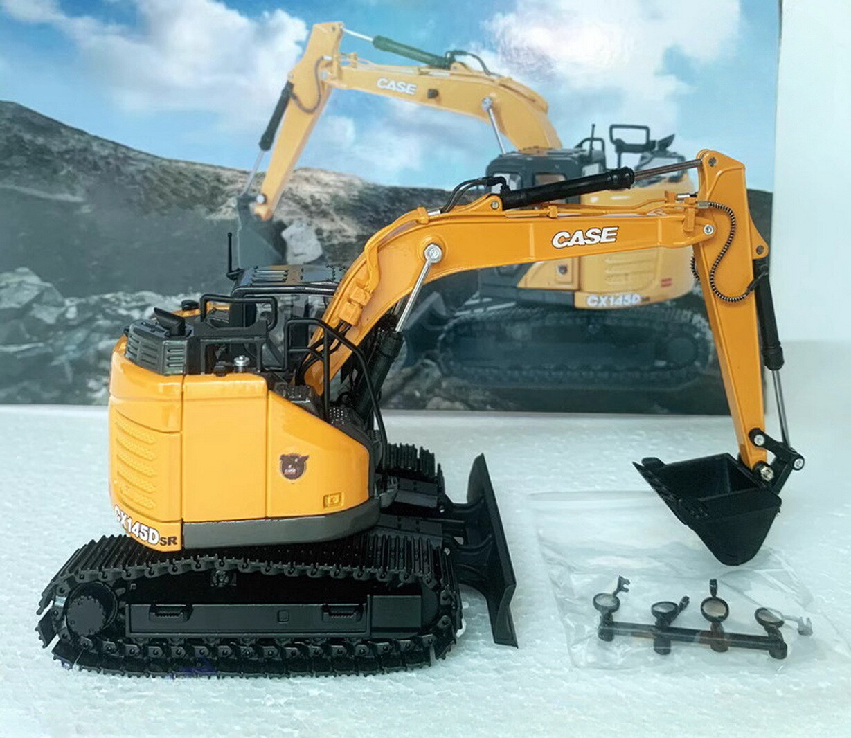 1/50 Scale Box CX145D SR Compact Excavator Die Casting Model Toy Gift –