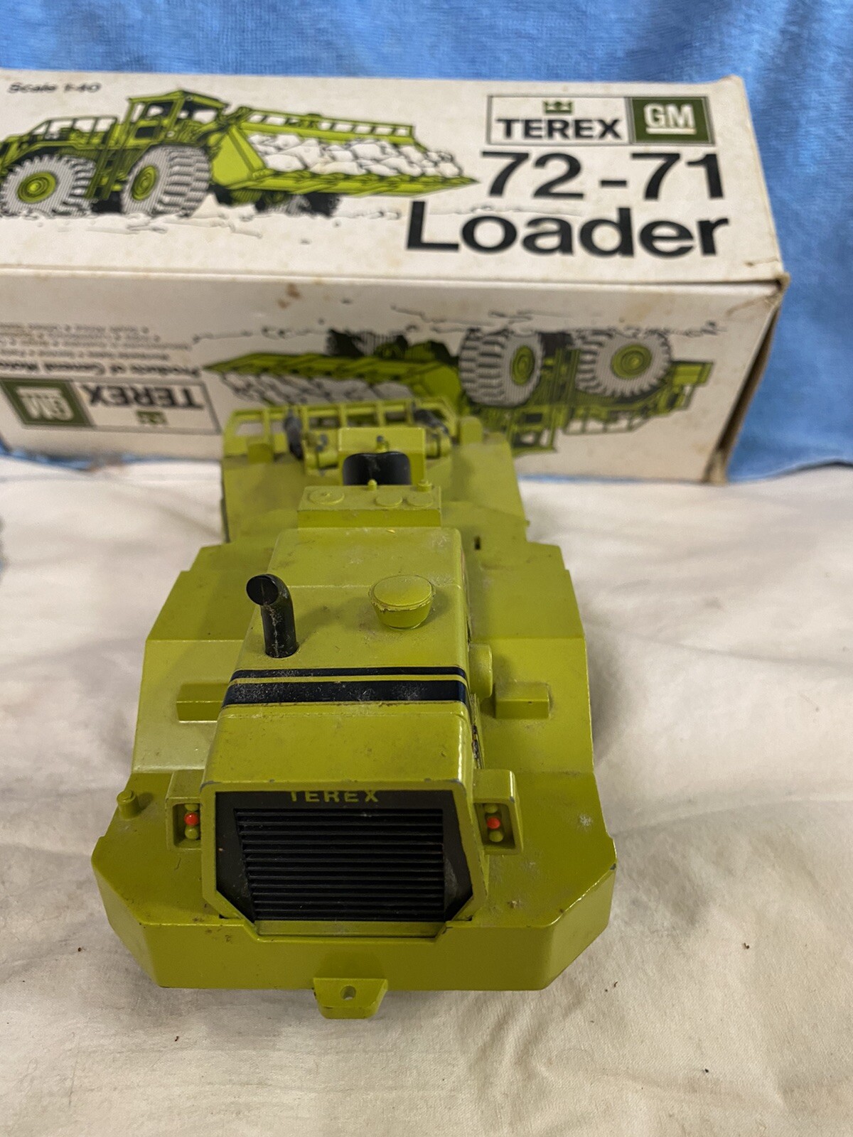 Terex GM Wheel Loader #72-71 Vintage Diecast. Scale 1:40 by Gesha of Germany