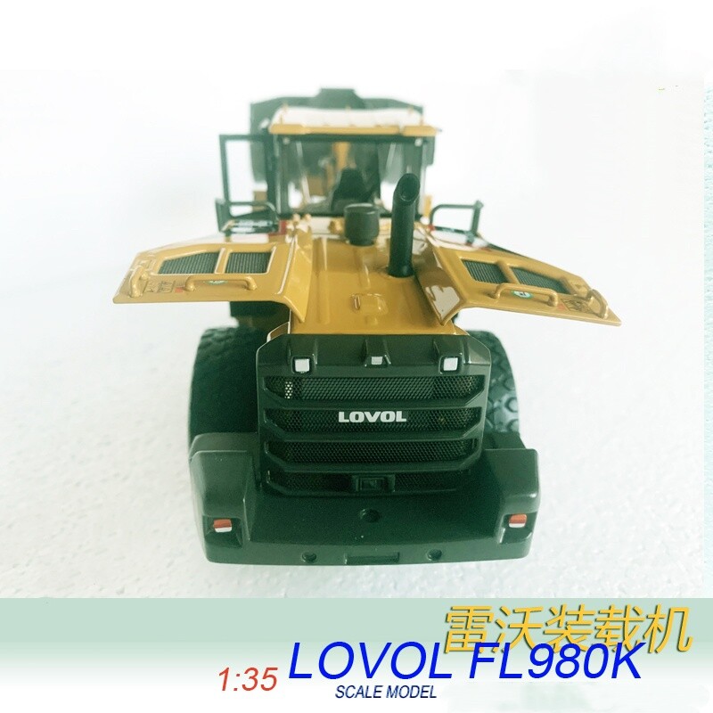 1:35 28CM LOVOL FL980K Dozer Loader Construction Equipment Machine Diecast Model