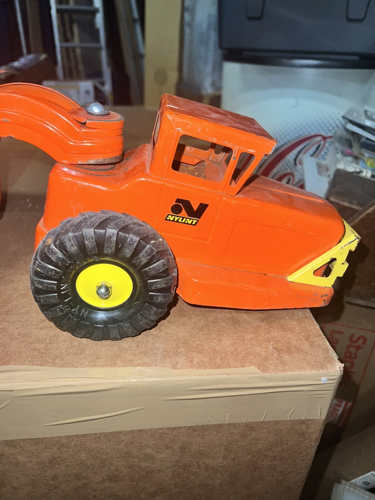 VINTAGE 1963 NYLINT 4600 HYDRAULIC dumper vehicle 23″ LONG original condition