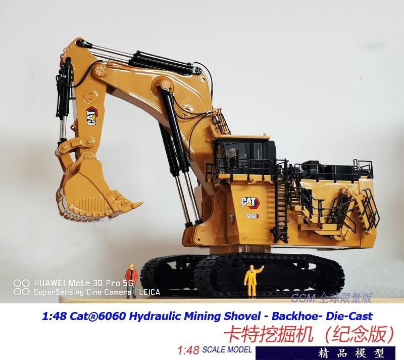 1:48 CAT6060FS Hydraulic Mining Shovel Backhoe Excavator Machine Diecast Model