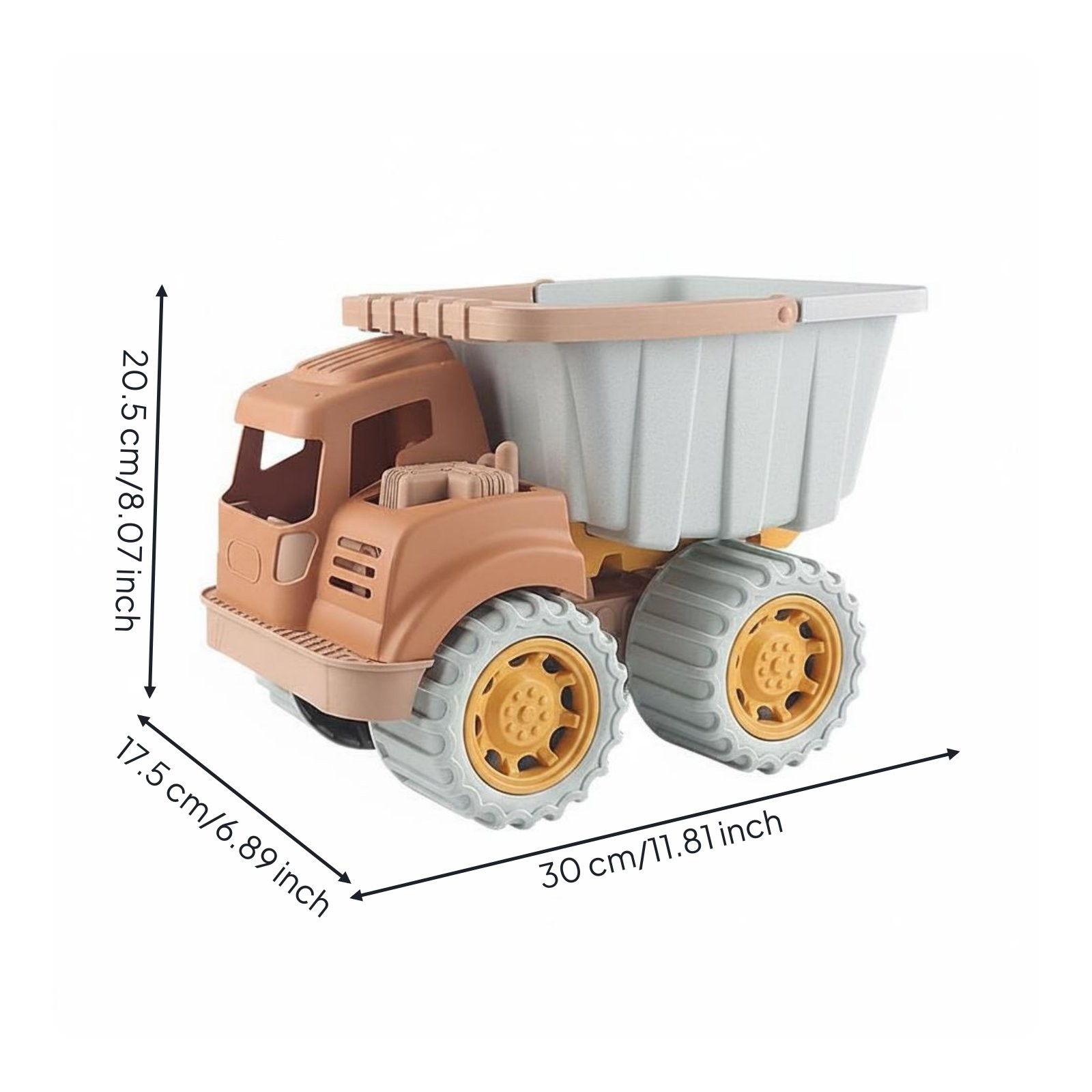 Wheat Straw Dump Truck Sturdy Sand Dump Truck Unrestricted for Sandbox, Outdoor