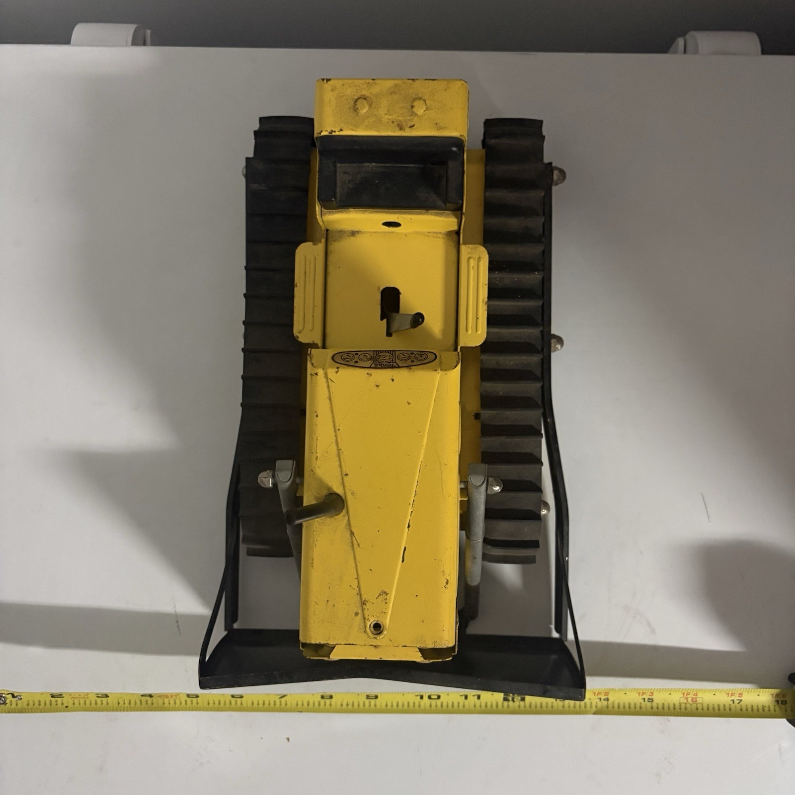 Vintage 1960s Mighty Tonka Dozer 3906 Mound Minn Pressed Steel Bulldozer Toy