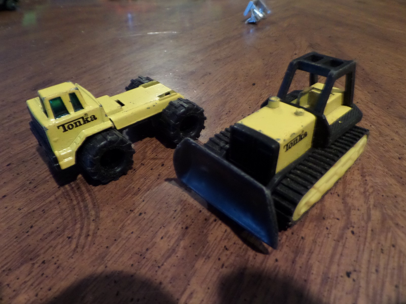 Tonka McDonalds yellow bull Dozer and trucks lot of 4