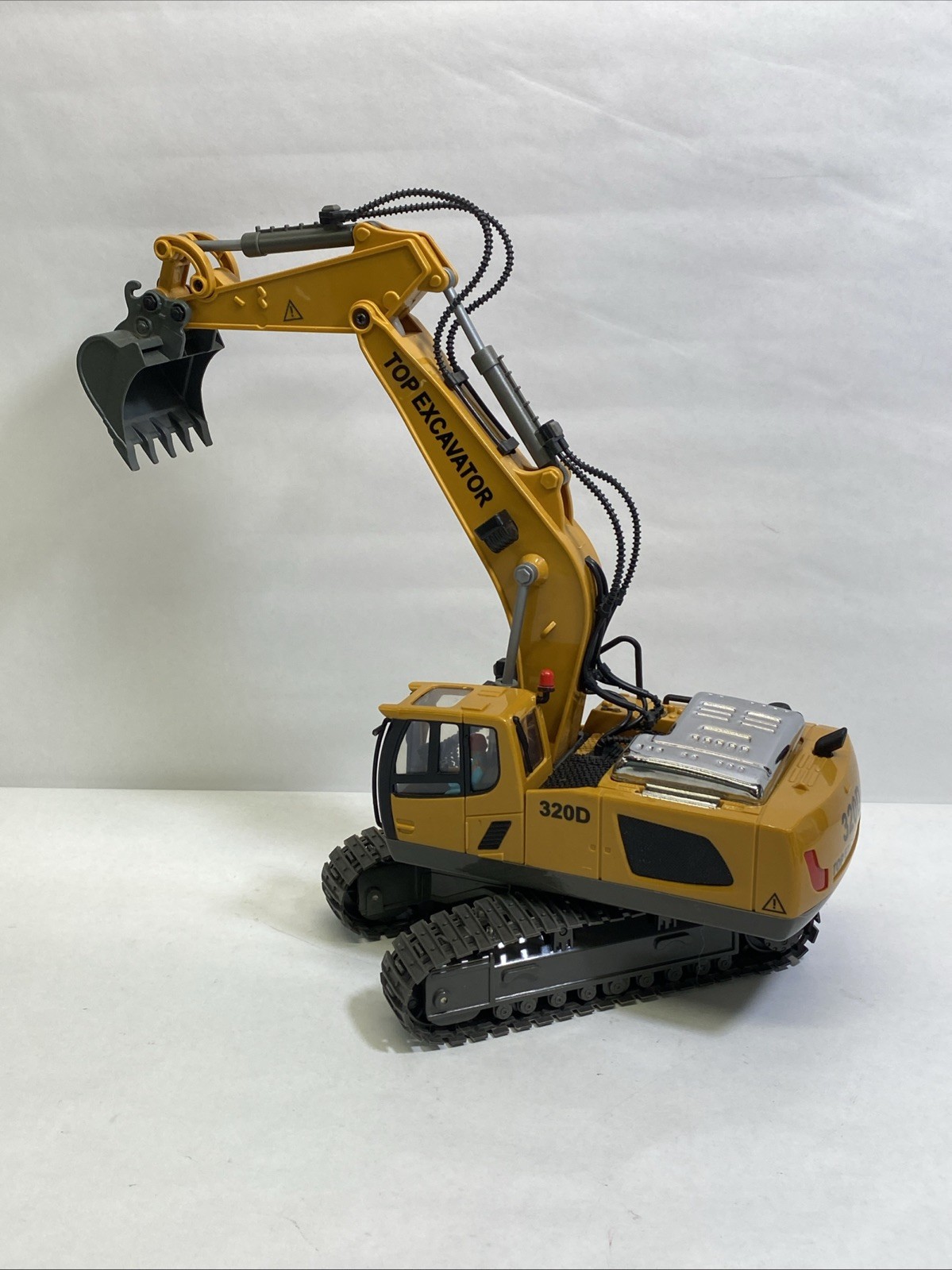 320D Top Excavator Diecast/Plastic Construction Model Yellow Black No Charger