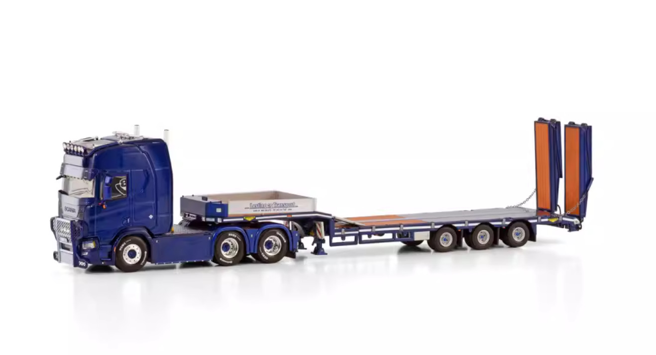 WSI 01-4079 Scania R770 CR20H ALTA Low Loader Trailer Truck Model 1:50 Diecast