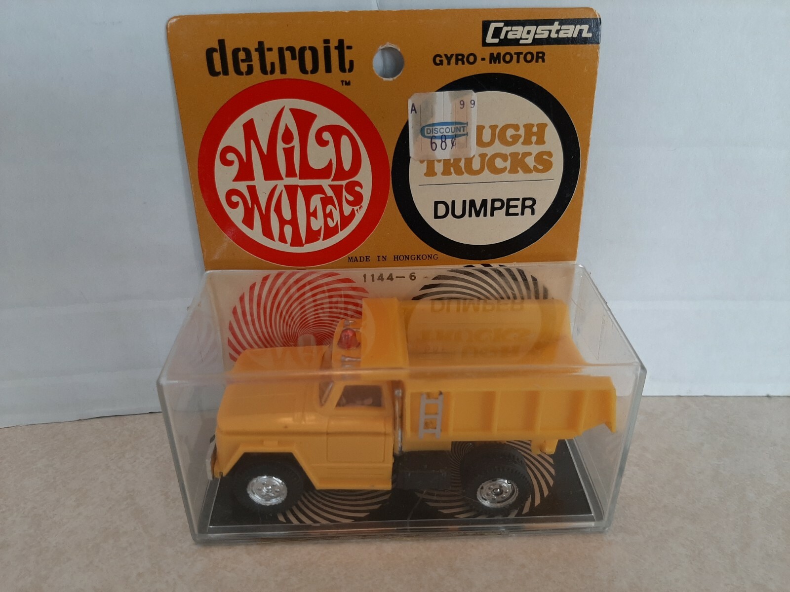 Vintage 1968 Cragstan Wild Wheels Tough Trucks Dumper Friction New In Box L4