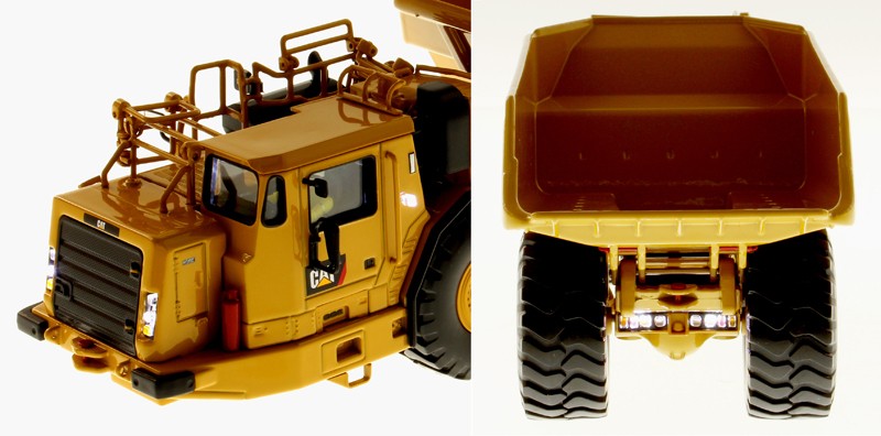 DIECAST MASTERS – CATERPILLAR AD60 dumper tunnel boring machine with driver and box met…