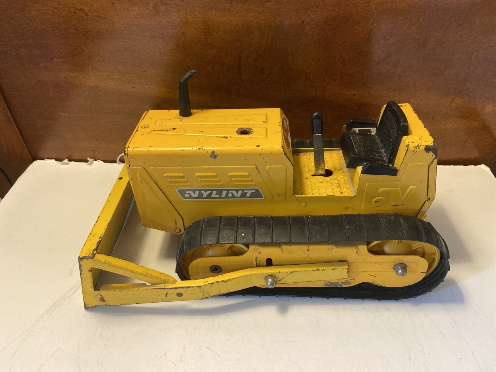Vintage NYLINT Pressed Steel Jumbo Bulldozer Construction Toy