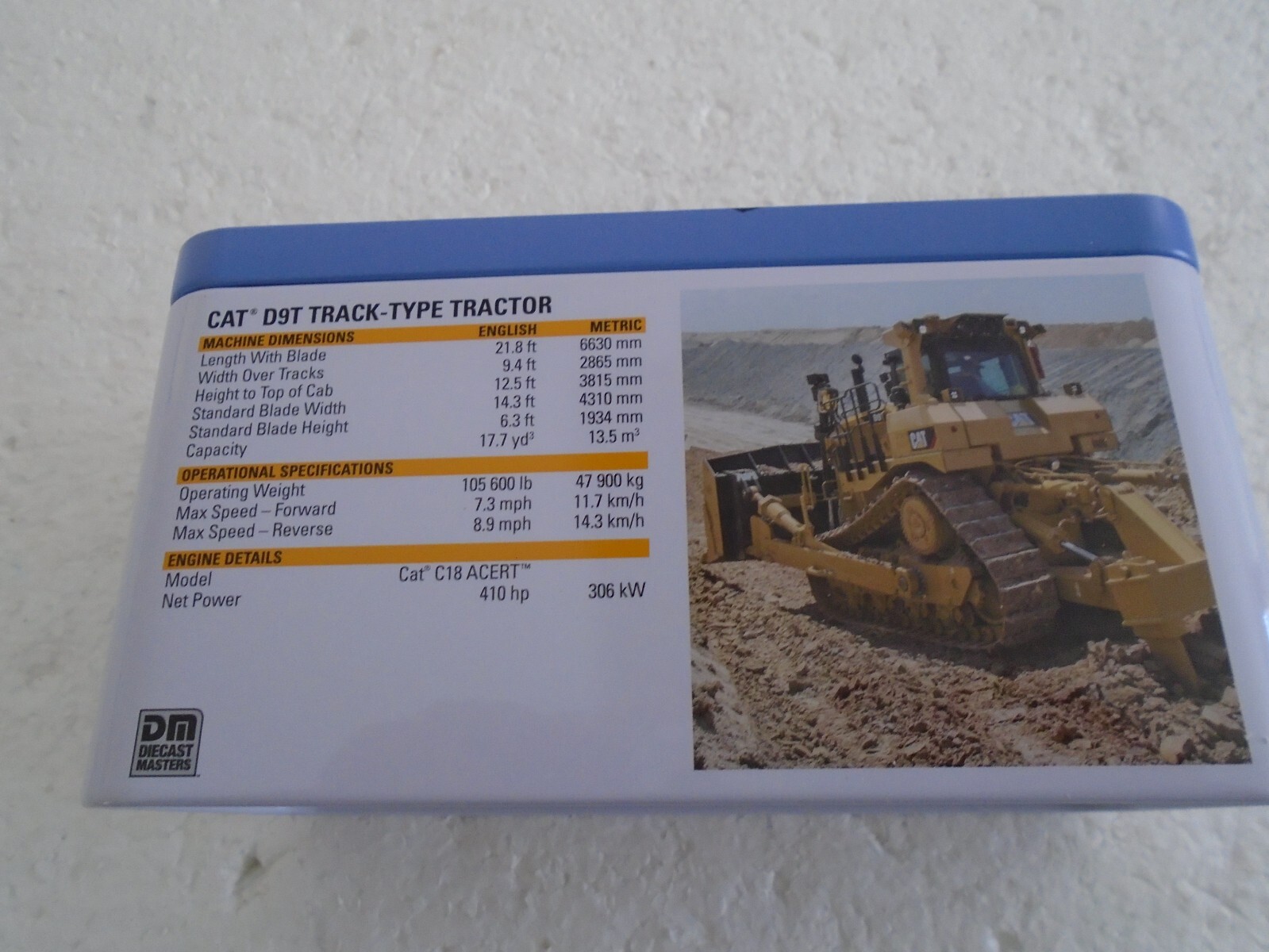 CAT Caterpillar D9T Track Type Tractor with Operator “High Line” Series 1/87 (HO
