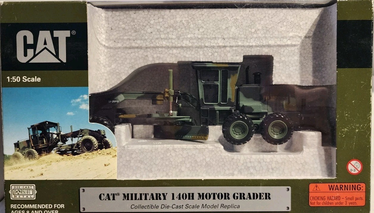 Norscot 1:50 Scale CAT 140H Military Motor Grader #55111