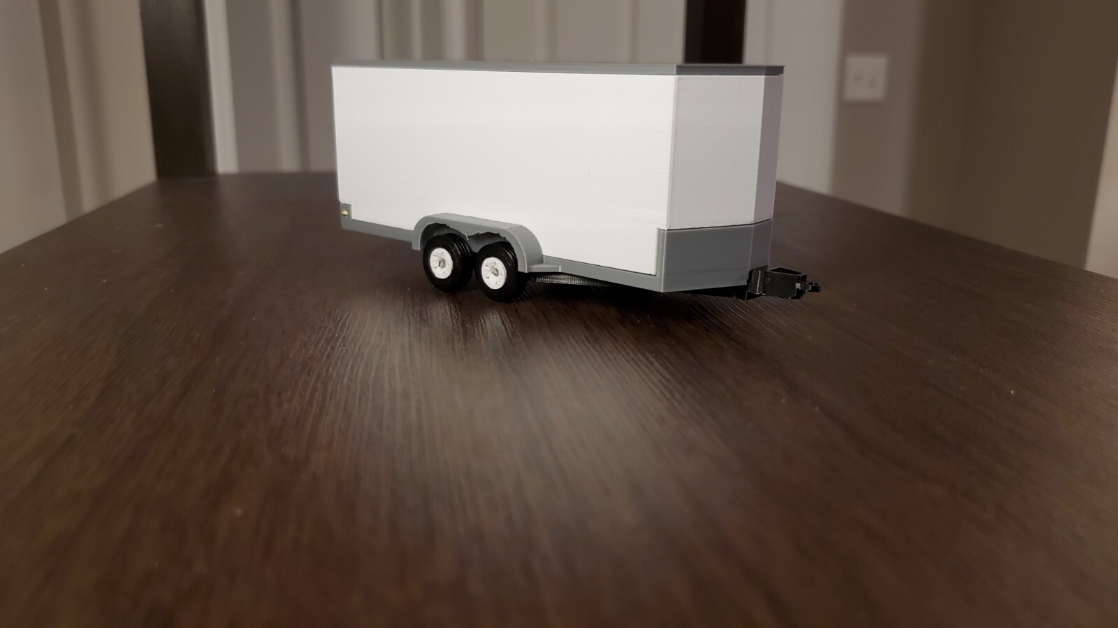 Custom 1/50 Scale Cargo Trailer in White