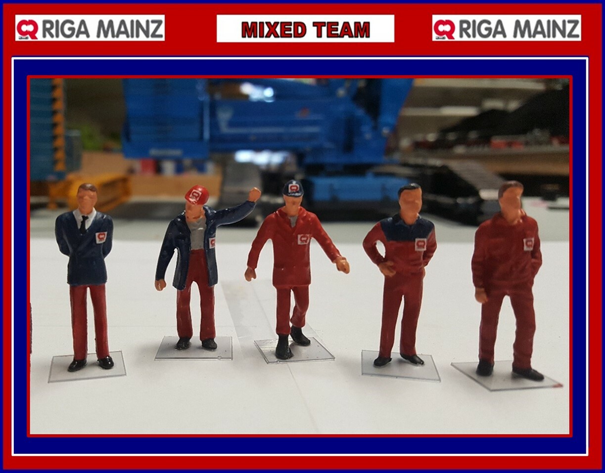 1/50 RIGA MAINZ GEN II Figure Set (5) – authentic paint colors and logos!!!!