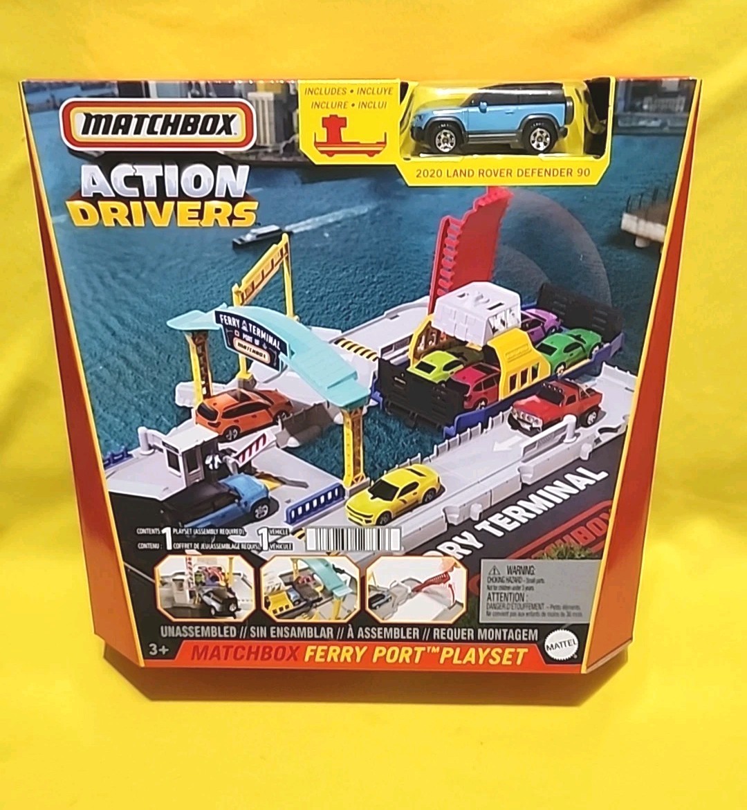 ⚠️2022 Matchbox Action Drivers Ferry Port w/ 2020 Land Rover Defender 90 🔥