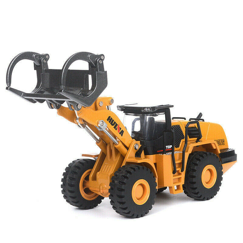 1/50 Diecast Wheel Timber Grab Loader Model Alloy Construction Vehicle Toys Gift
