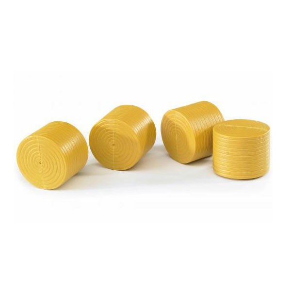 1/16 Large Unwrapped Round Bales, 4 Bales Per Pack by Bruder 2344