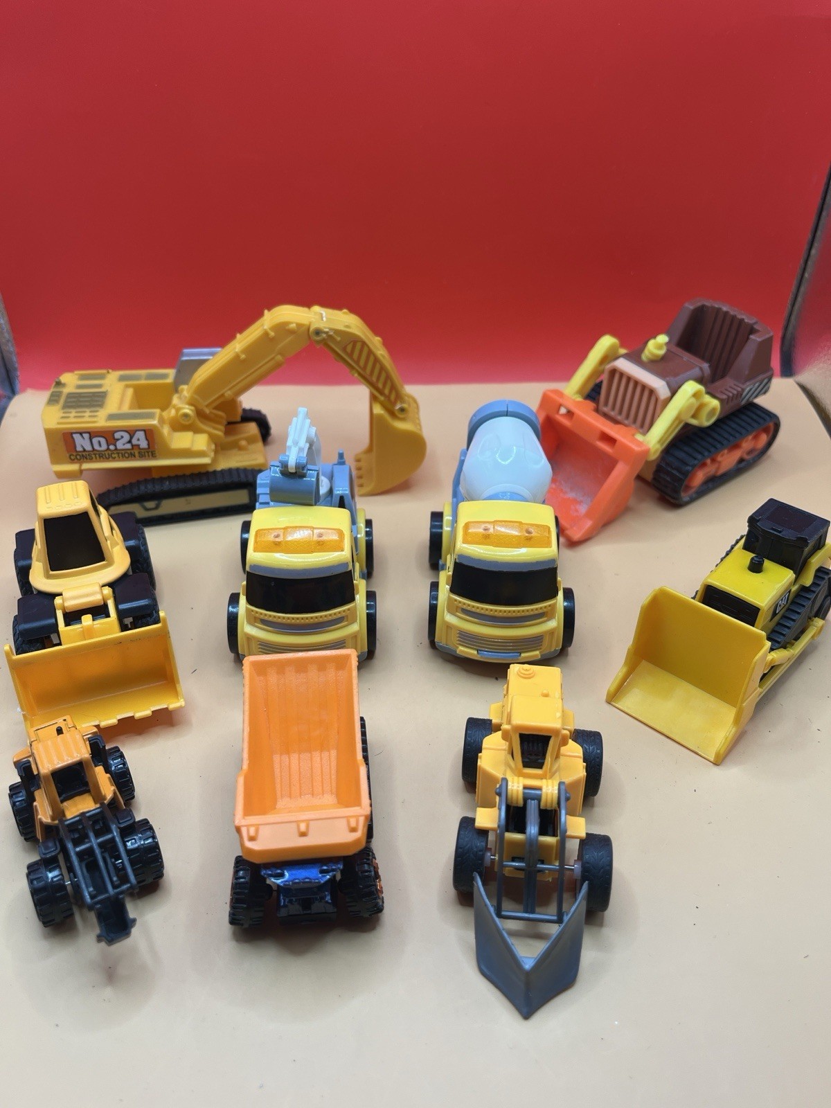 Kids Construction Truck Toy Lot Dump Truck Excavator Bulldozer Vehicles