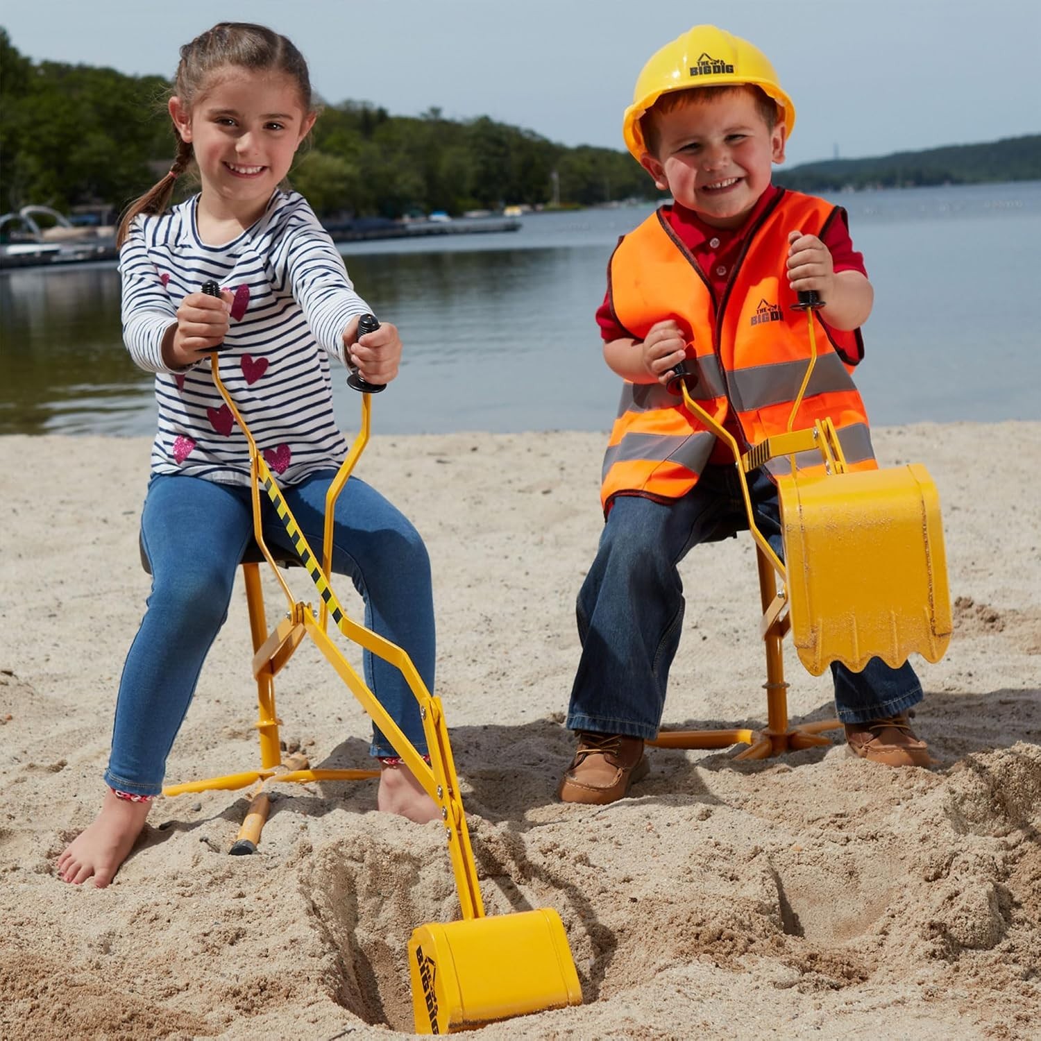 Children’s Excavator Ride – Beach and Playground Fun