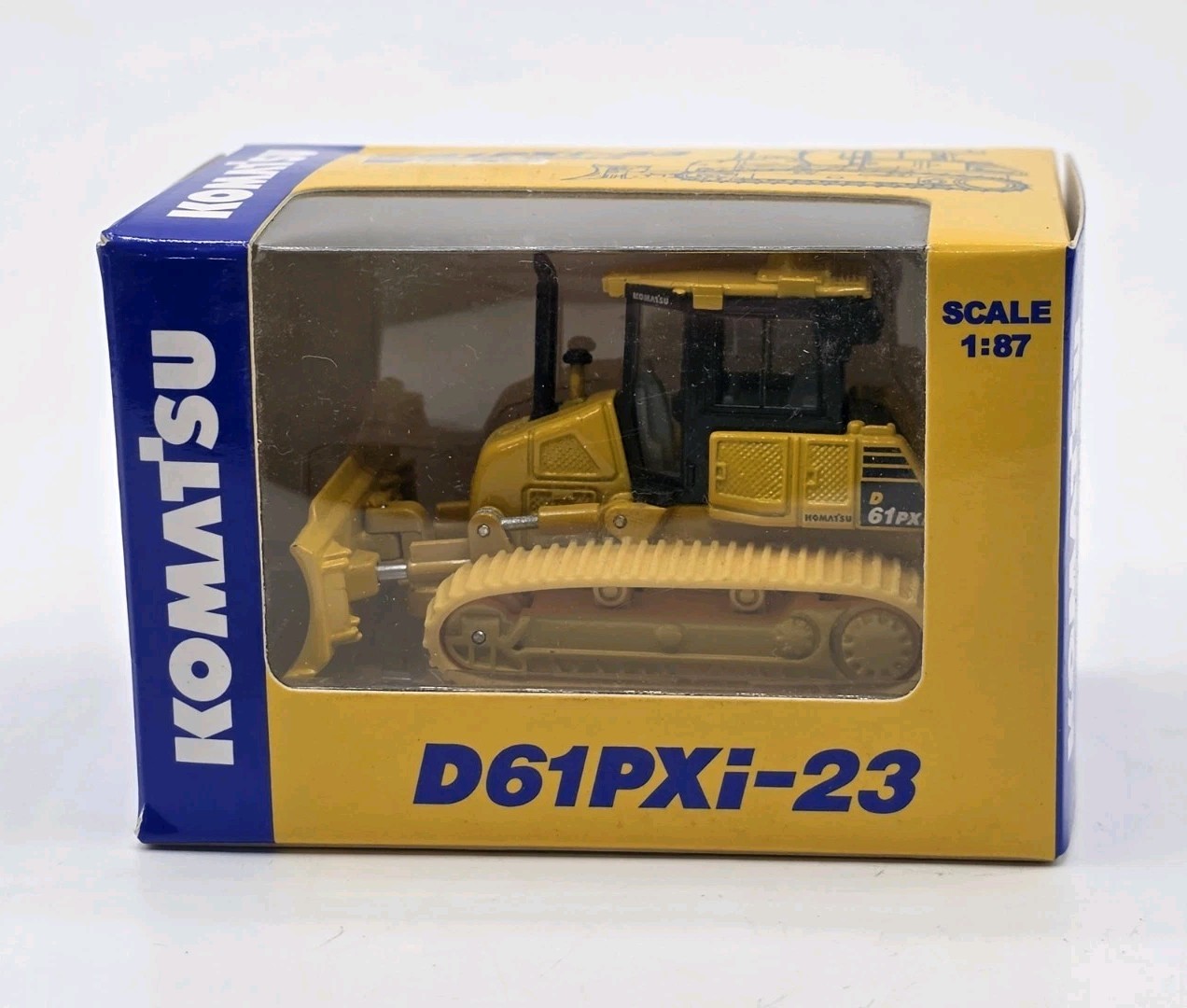 Komatsu Official Diecast Model Crawler Dozer D61PXi-23 1:87 Rare Japan Import