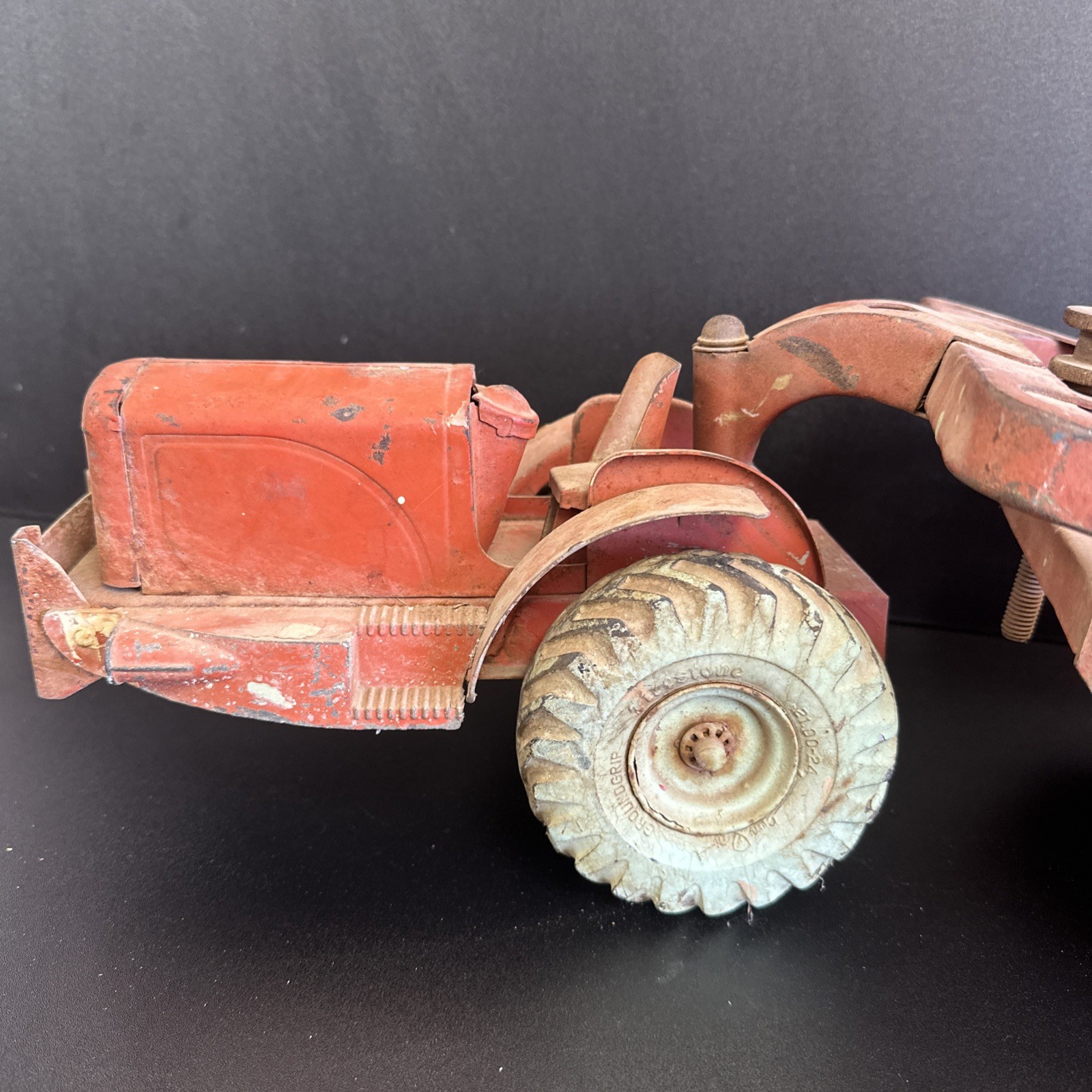 Doepke 1950’s Model Toys Heiliner Earth Mover Scraper 29” Vintage Metal
