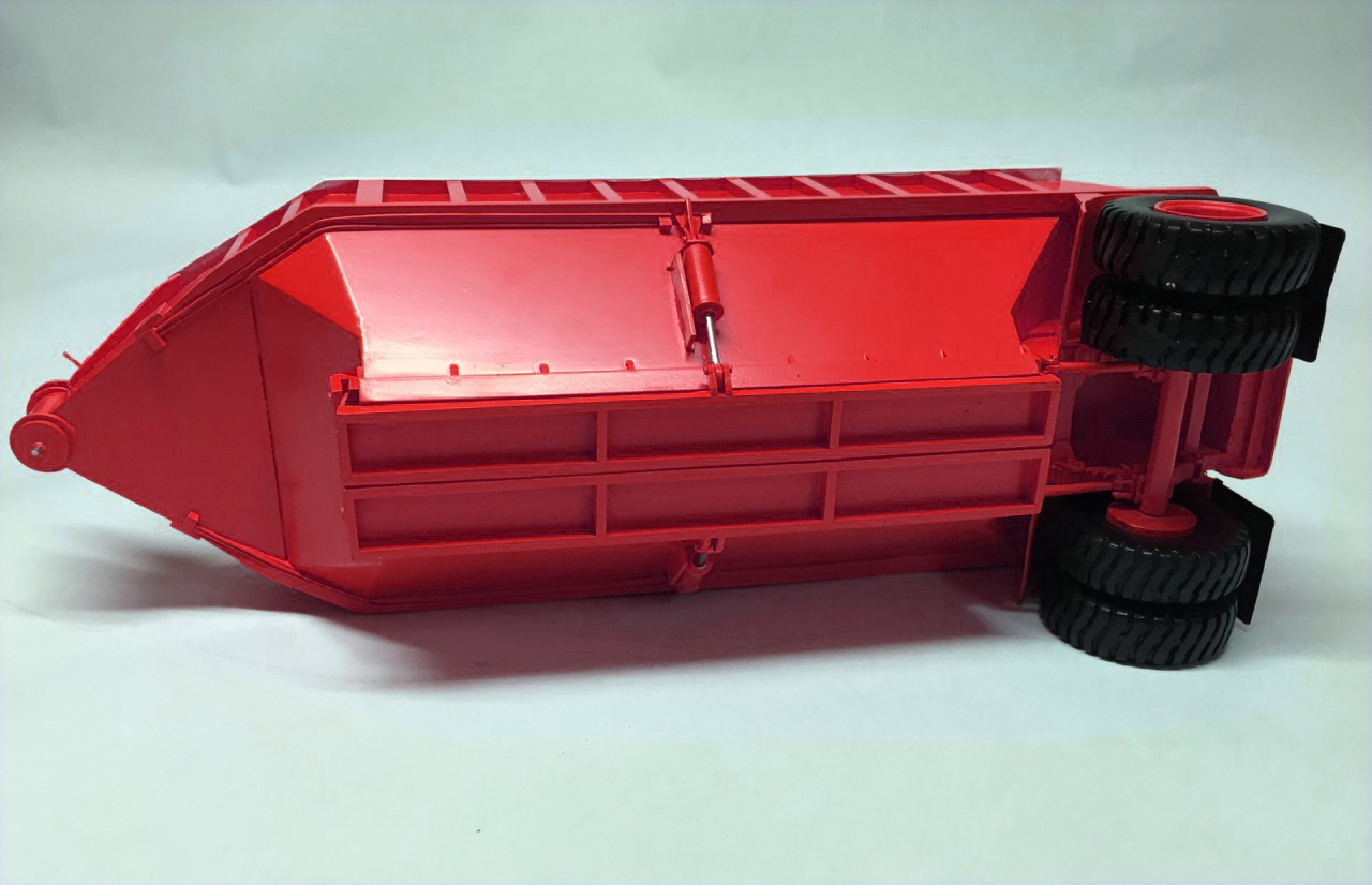 Resin 1/50 KW Dart 50 BDT / Bottom Trailer – RED COLOUR -Ready Made Resin Model