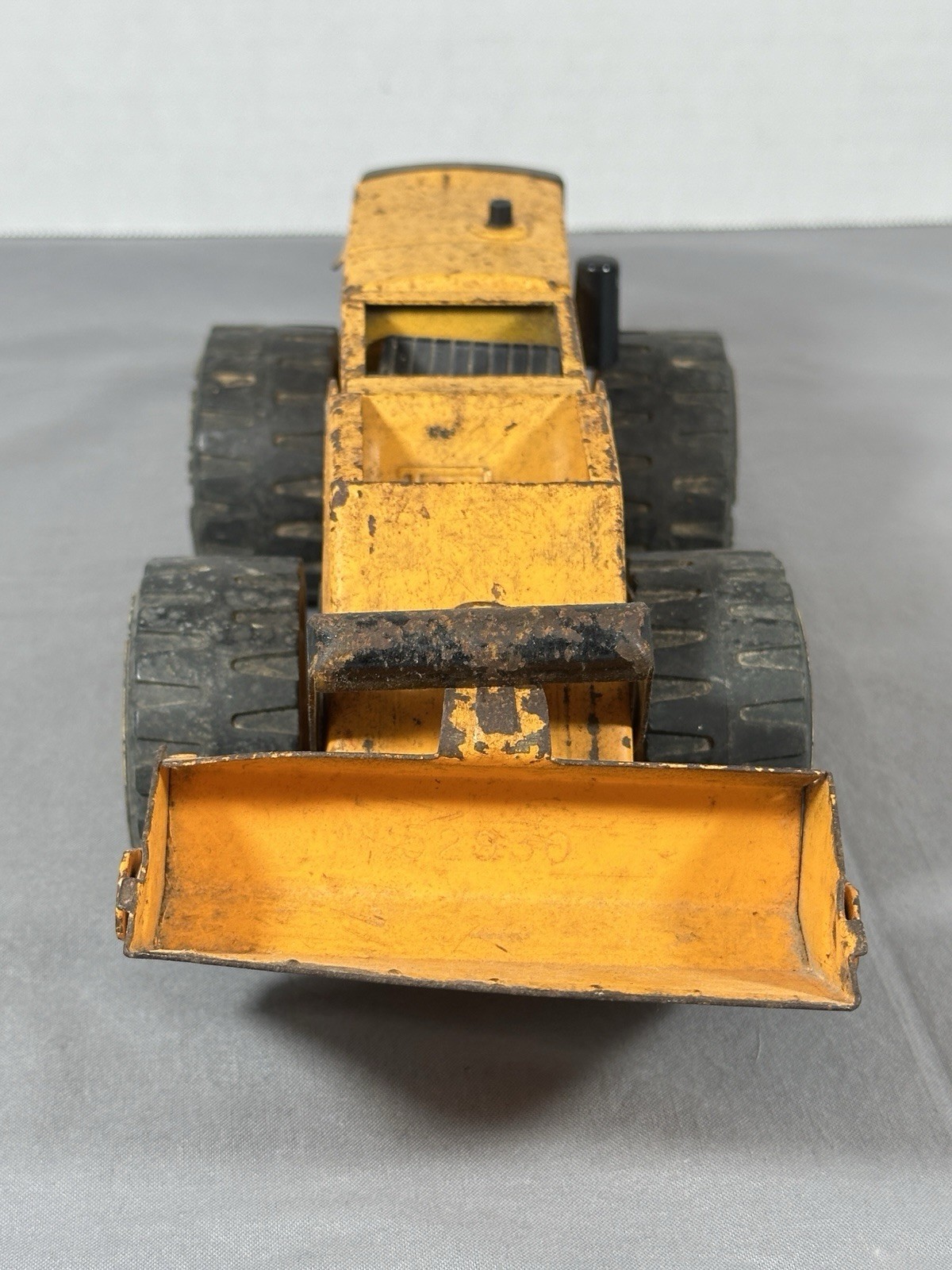 Tonka Pressed Steel Front End Loader Vintage Toy Yellow XR-101 Tires, Works
