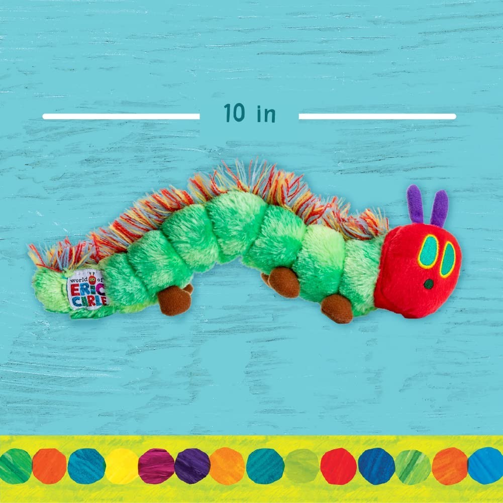 World of Eric Carle Plush Caterpillar Bean Bag 10in Soft Tactile Toy for Kids