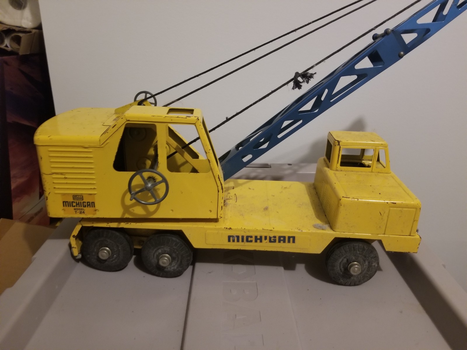 Vintage Nylint Rare Michigan T 24 Quad Axle Crane – ALL ORIGINAL PARTS