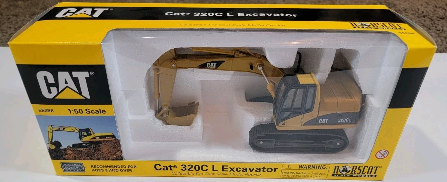 2002 Norscot CAT 320C L Excavator 1:50 SCALE Construction Diecast 55096