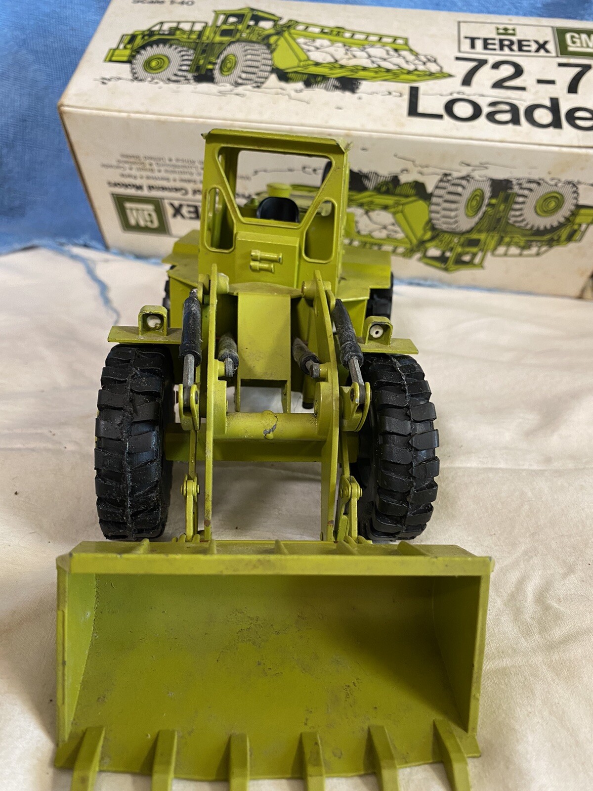 Terex GM Wheel Loader #72-71 Vintage Diecast. Scale 1:40 by Gesha of Germany