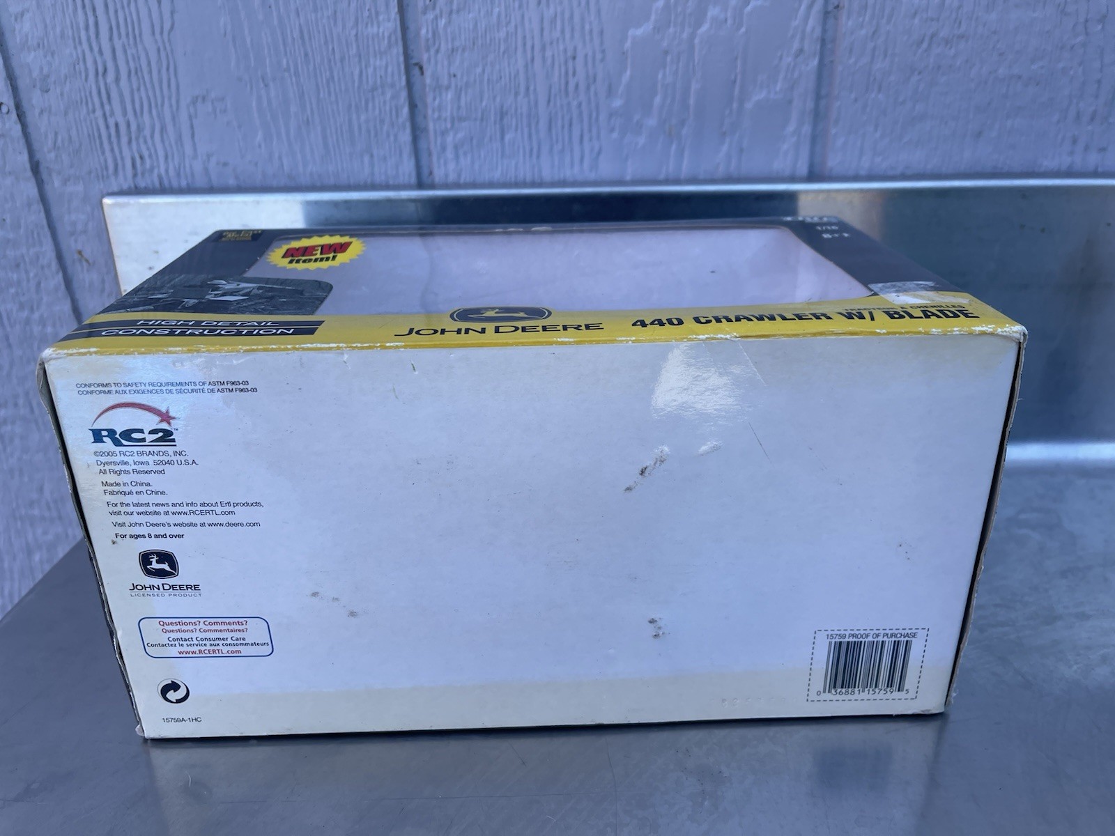 ERTL Britains John Deere Construction 440 Crawler w/ Blade 15759A 1:16 NIB