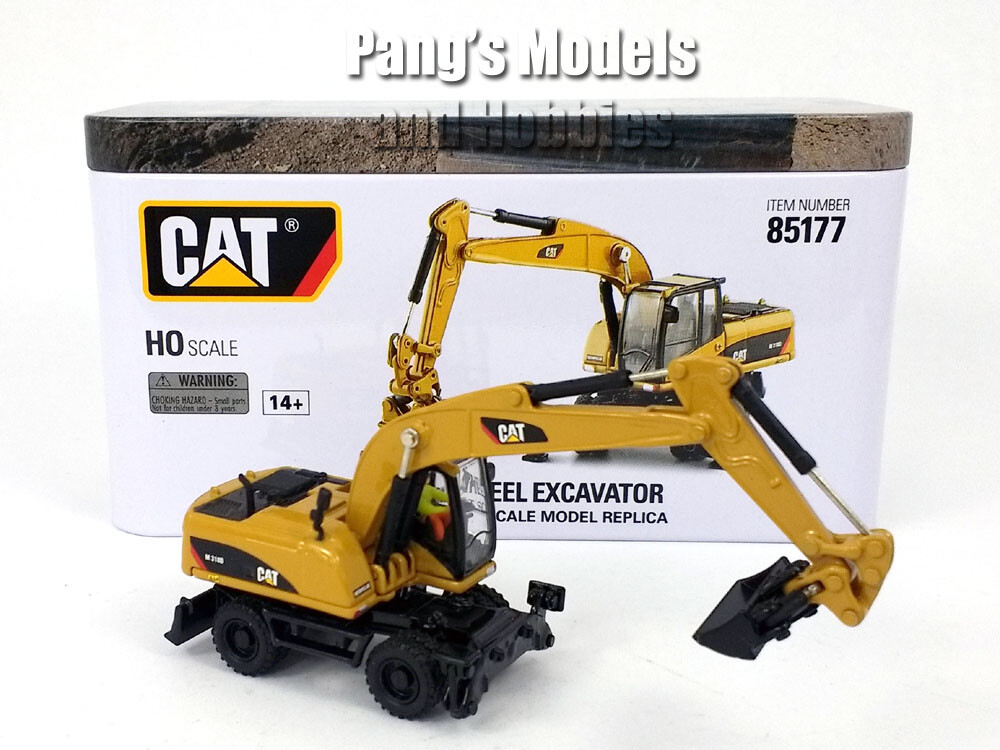 CAT M318D M318 Wheel Excavator 1/87 HO Scale Diecast Model – Diecast Masters
