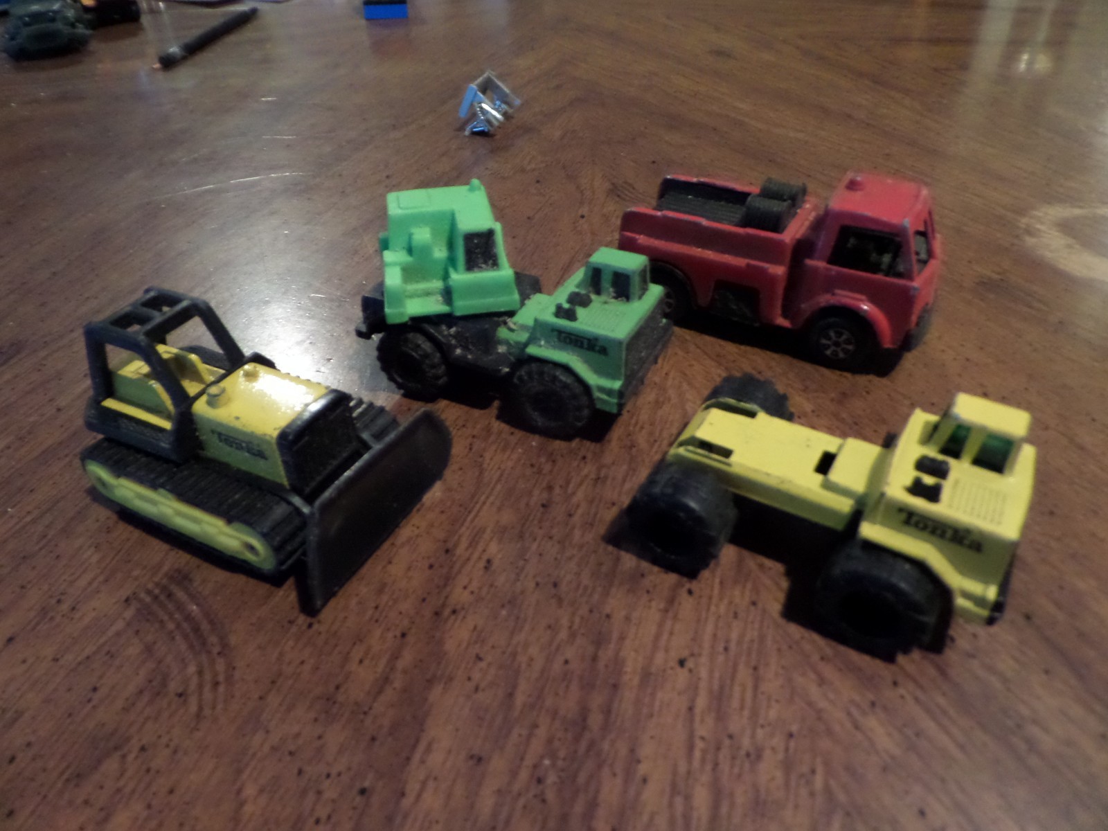 Tonka McDonalds yellow bull Dozer and trucks lot of 4
