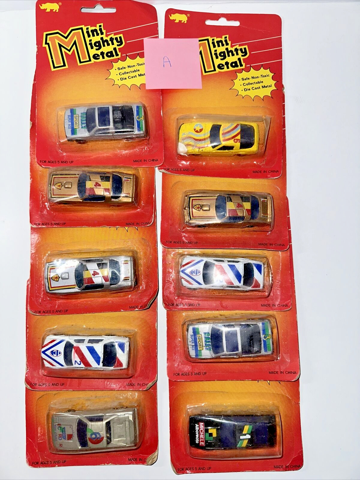 Mini Mighty Metal Car, Die Cast Metal – Cumberland Toys – Lot Of 10 – A