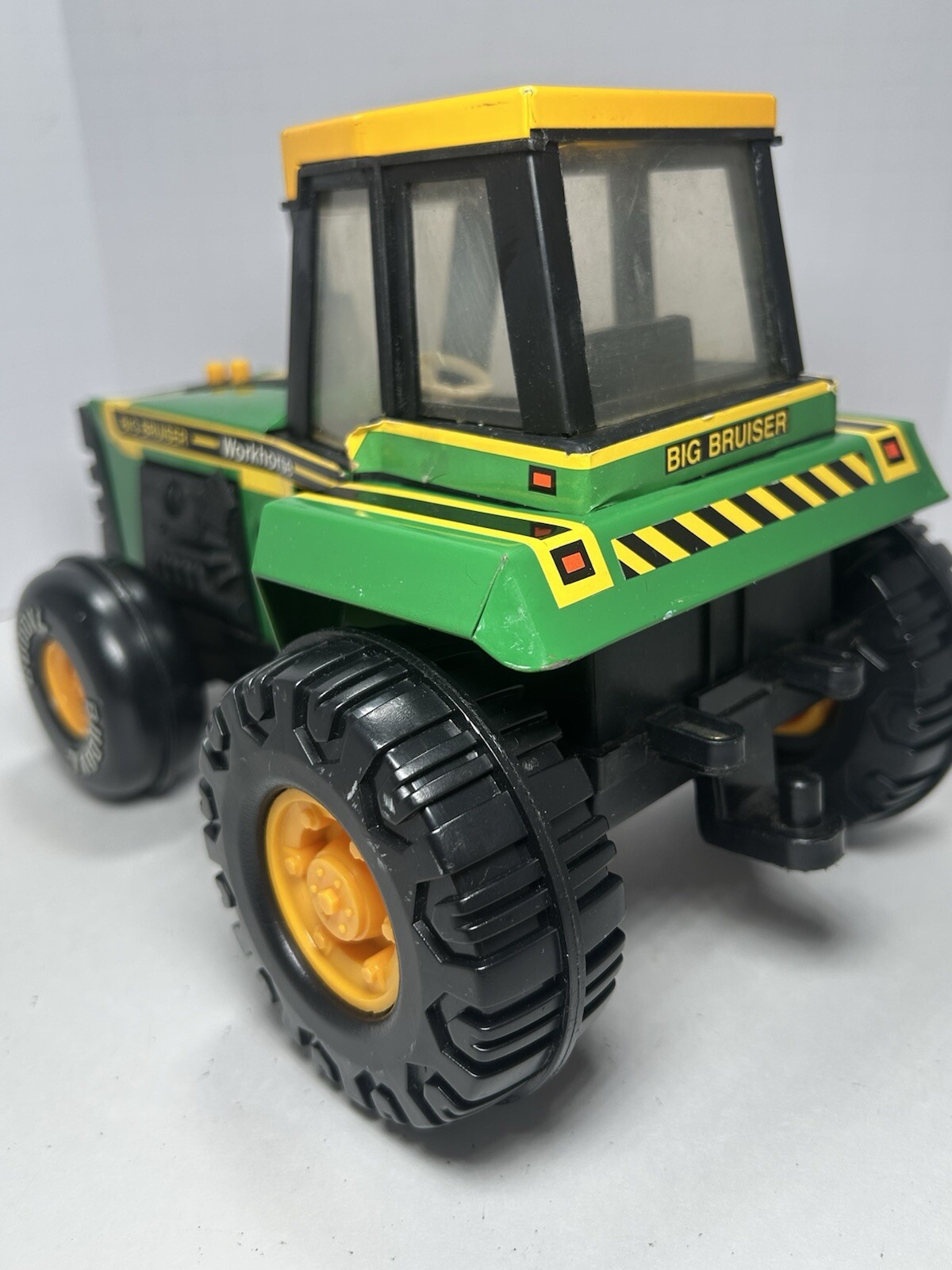 Buddy L Tractor Workhorse Big Bruiser Vintage early 1990’s Green/Yellow working.