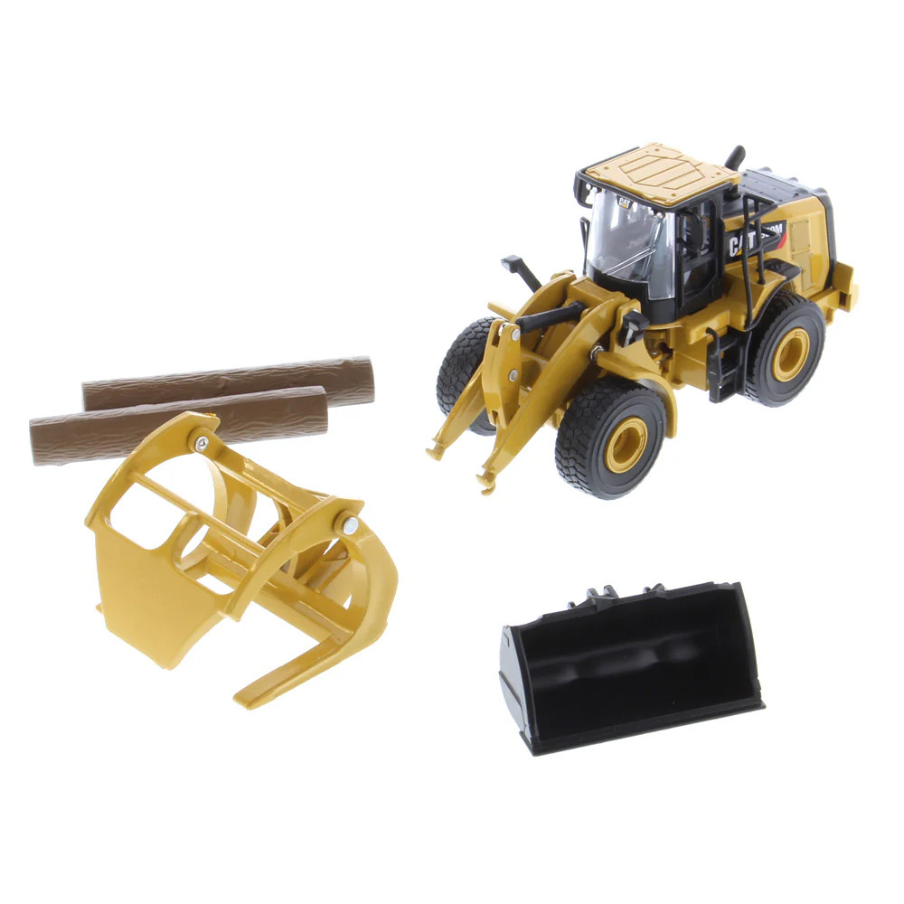 Caterpillar Cat 950M Wheel Loader Log Fork 1:64 Scale Diecast Masters 85635