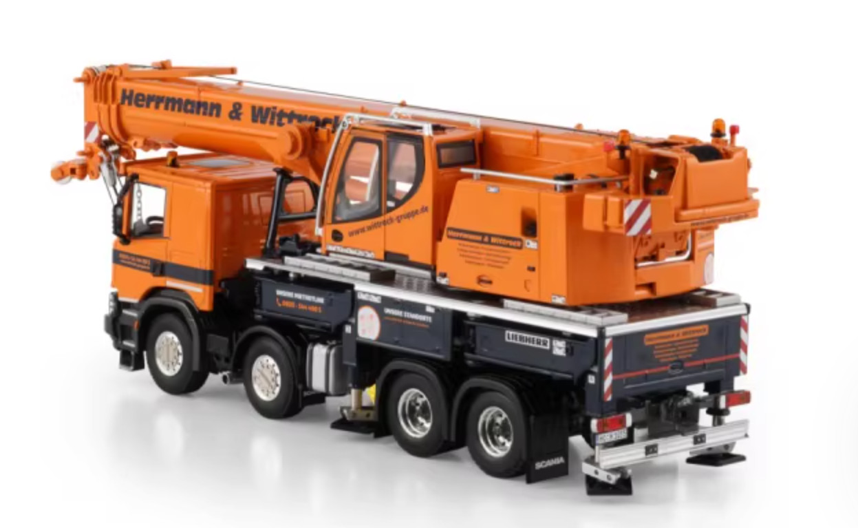 WSI 1:50 Liebherr LTF 1060-4.1 Herrmann Diecast Truck Mounted Crane Metal Model