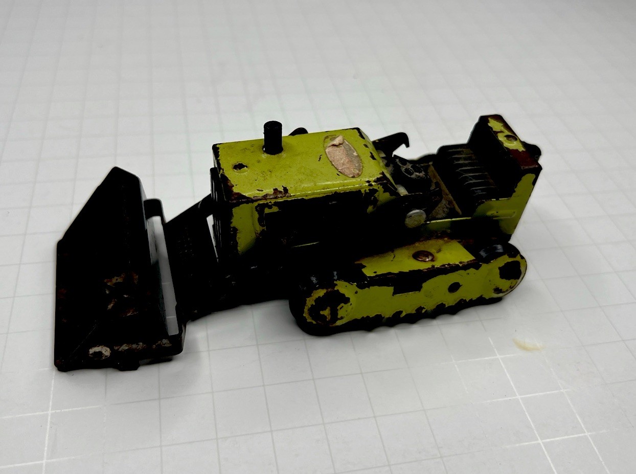 Tonka 1974/75 Lime Green T-6 Bucket Loader Backhoe Bulldozer Vntg.