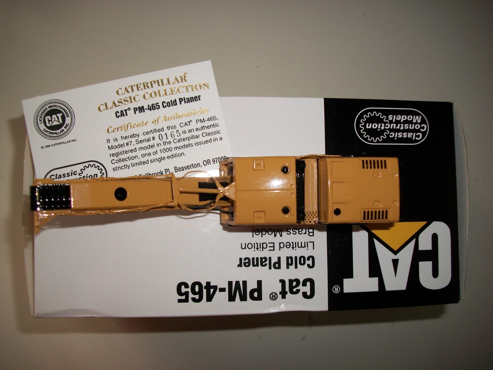 CCM Cat PM-465 Cold Planer All Brass 1:87 #165 Of 1000