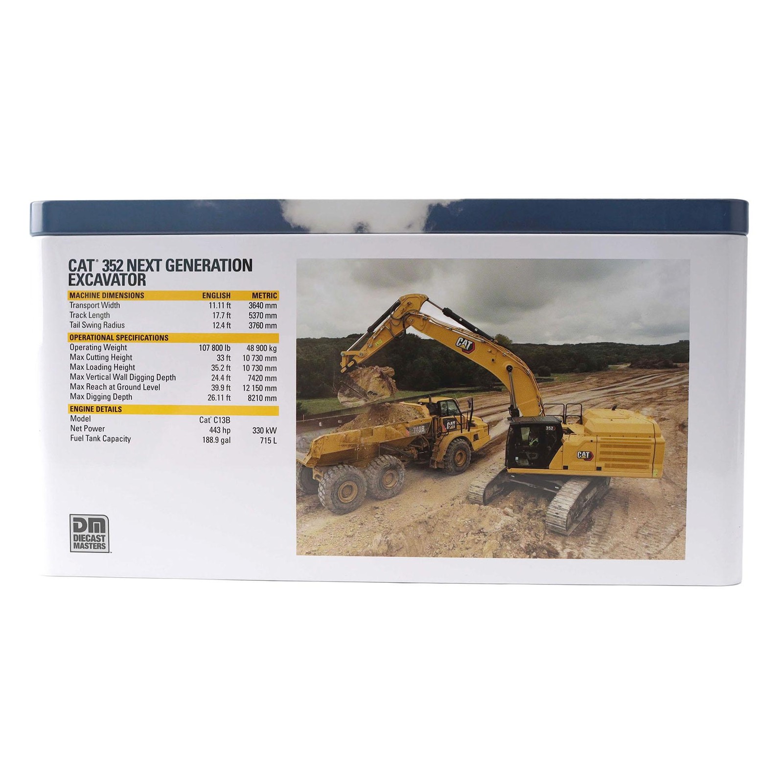 Diecast Masters 1/50 CAT 352 Next Gen. Excavator Construction Equipment 85792