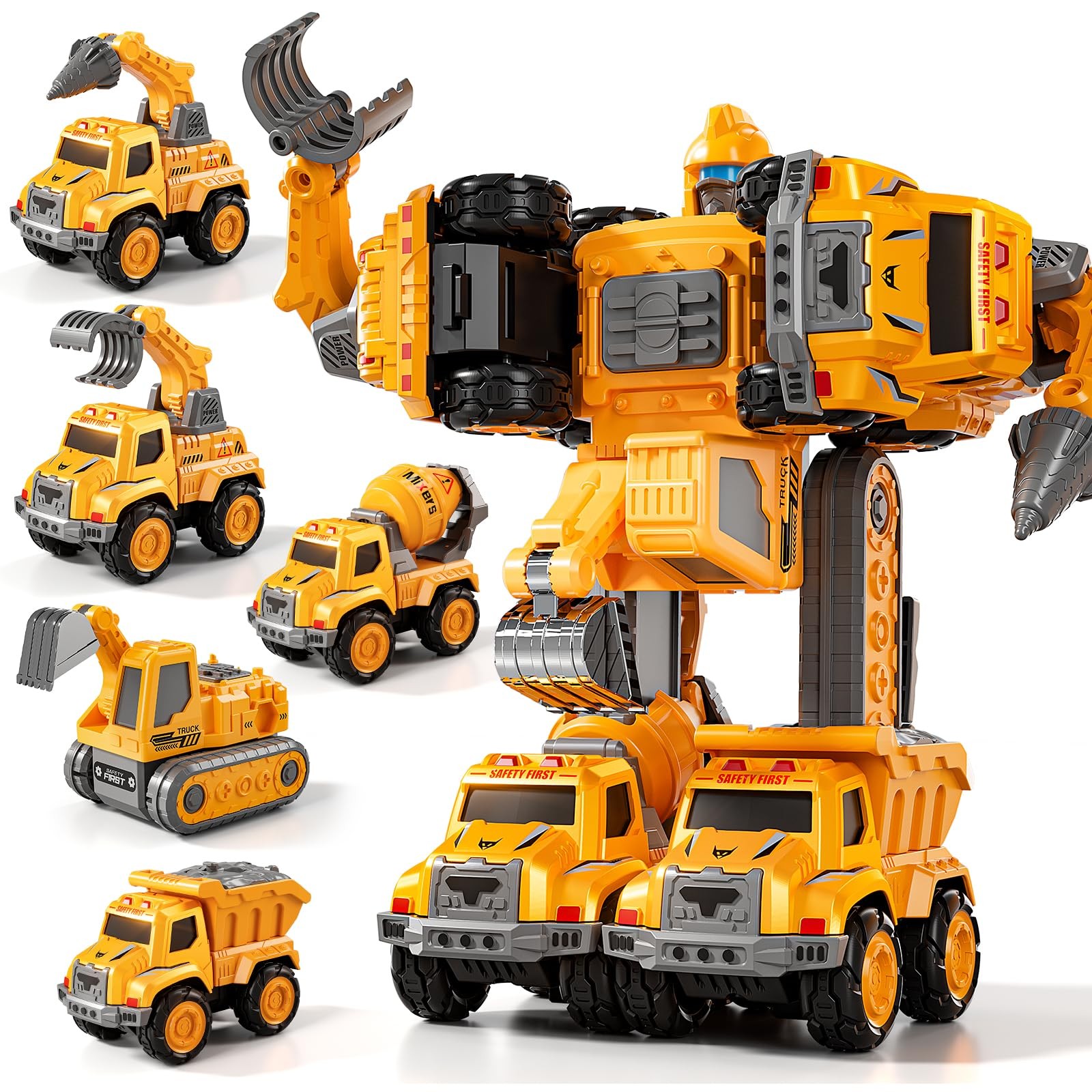 Transform Toys for Boys 46, 5 in 1 Take Apart Toys for Boys 35, Construction …