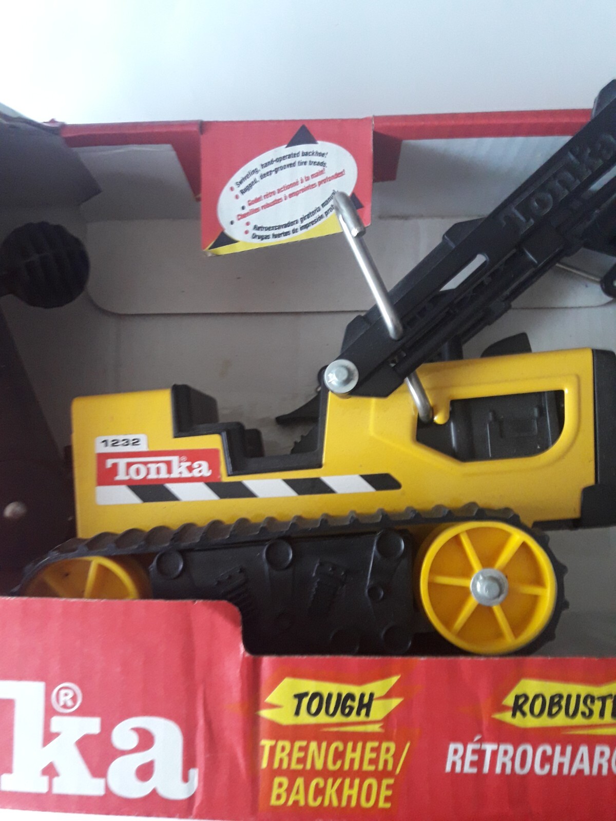Tonka Tough Trencher/Backhoe, NEW in Original Box, Vintage, Steel, 1232,
