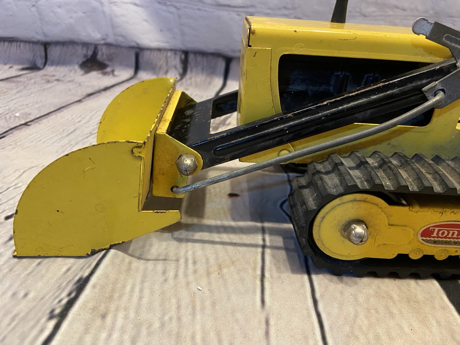 Vintage Tonka Trencher Backhoe Loader Pressed Steel